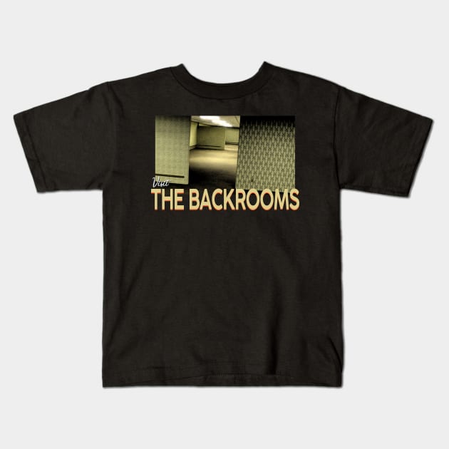 Visit The Backrooms Kids T-Shirt by giovanniiiii